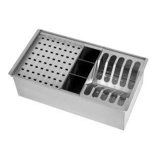 Calha Móvel Welle 37x20cm em Aço Inox 304 Escovado